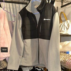 Champion Black and Gray Fleece Jacket